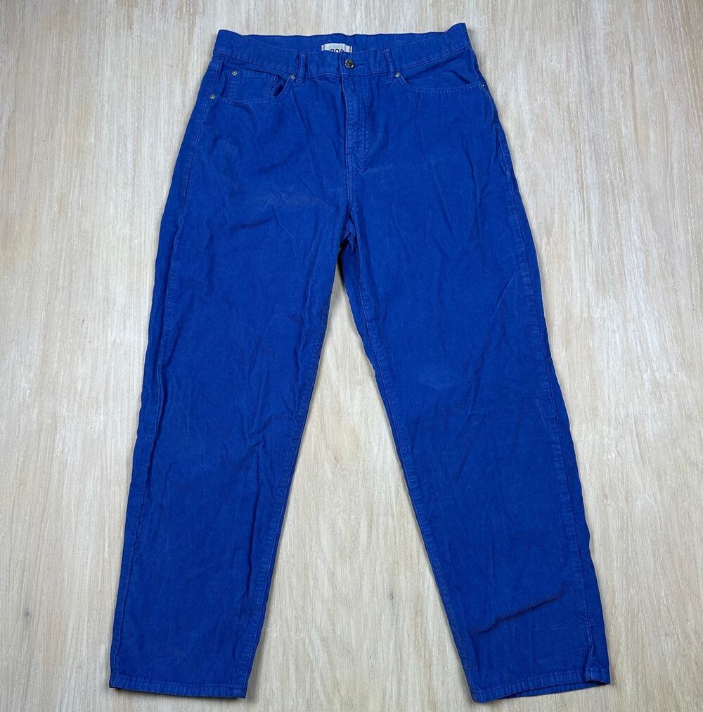 BDG Urban Outfitters Pegged Cowboy Blue High Rise Retro Casual Corduroy Pants 31